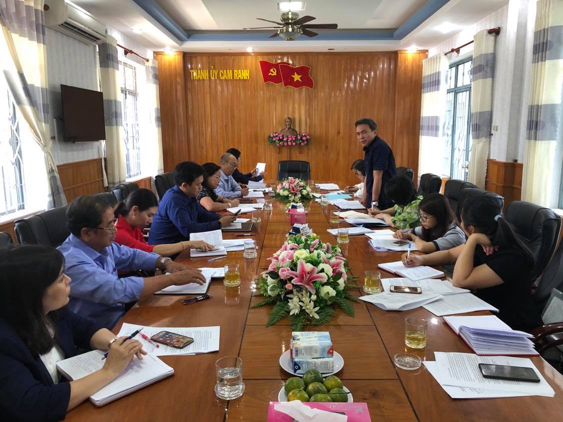 Đoàn Khảo sát công tác an toàn thực phẩm làm việc tại thành phố Cam Ranh