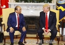 Thủ tướng Nguyễn Xuân Phúc hội đàm với Tổng thống Donald Trump