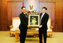 stt-Tiếp đoàn công tác tỉnh Attapư, Lào