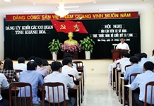 Đảng ủy Khối Các cơ quan tỉnh tổ chức Hội nghị Báo cáo viên cơ sở quý II/2016