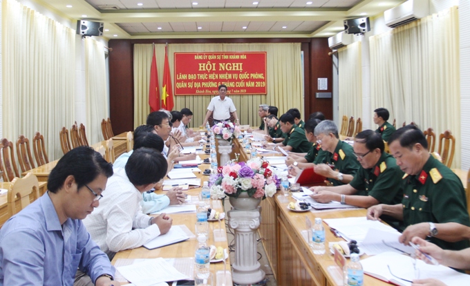 Đảng ủy Quân sự tỉnh: Hội nghị lãnh đạo nhiệm vụ quốc phòng, quân sự 6 tháng cuối năm 2019