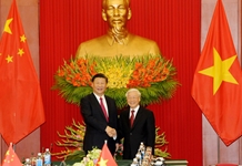 Tổng Bí thư Nguyễn Phú Trọng hội đàm với Tổng Bí thư, Chủ tịch Trung Quốc Tập Cận Bình