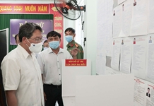 Bí thư Tỉnh ủy Khánh Hòa Nguyễn Hải Ninh kiểm tra công tác chuẩn bị bầu cử và phòng chống dịch Covid-19 tại Vạn Ninh