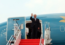 Tổng Bí thư Nguyễn Phú Trọng đến Jakarta, bắt đầu chuyến thăm chính thức Cộng hòa Indonesia