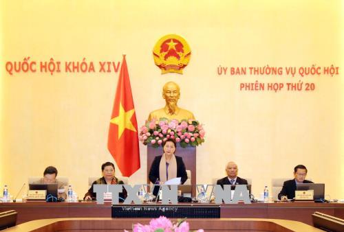 Ủy ban Thường vụ Quốc hội khai mạc Phiên họp thứ 20
