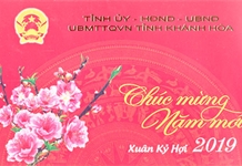 THƯ CHÚC MỪNG NĂM MỚI 2019 - XUÂN KỶ HỢI CỦA TỈNH ỦY – HĐND - UBND - UBMTTQ VIỆT NAM TỈNH KHÁNH HÒA