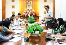 Giao ban với các ban xây dựng Đảng tỉnh