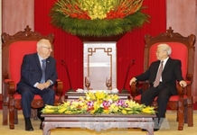 Lãnh đạo nước ta đón tiếp, hội đàm với Tổng thống I-xra-en