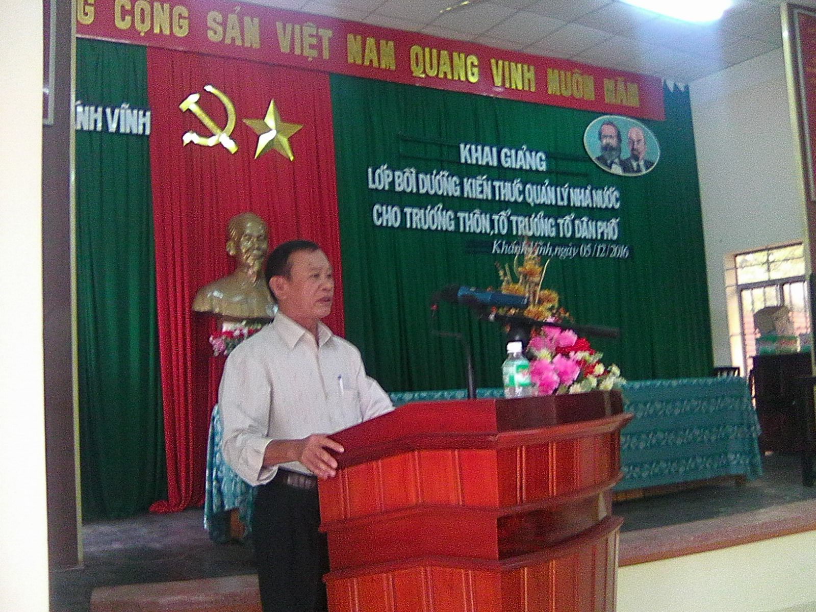 Khánh Vĩnh mở lớp bồi dưỡng kiến thức quản lý Nhà nước dành cho trưởng thôn, tổ trưởng tổ dân phố