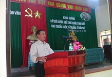 Khánh Vĩnh mở lớp bồi dưỡng kiến thức quản lý Nhà nước dành cho trưởng thôn, tổ trưởng tổ dân phố