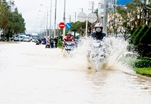 Tình trạng ngập nước trên đường 23-10: Sẽ xử lý dứt điểm