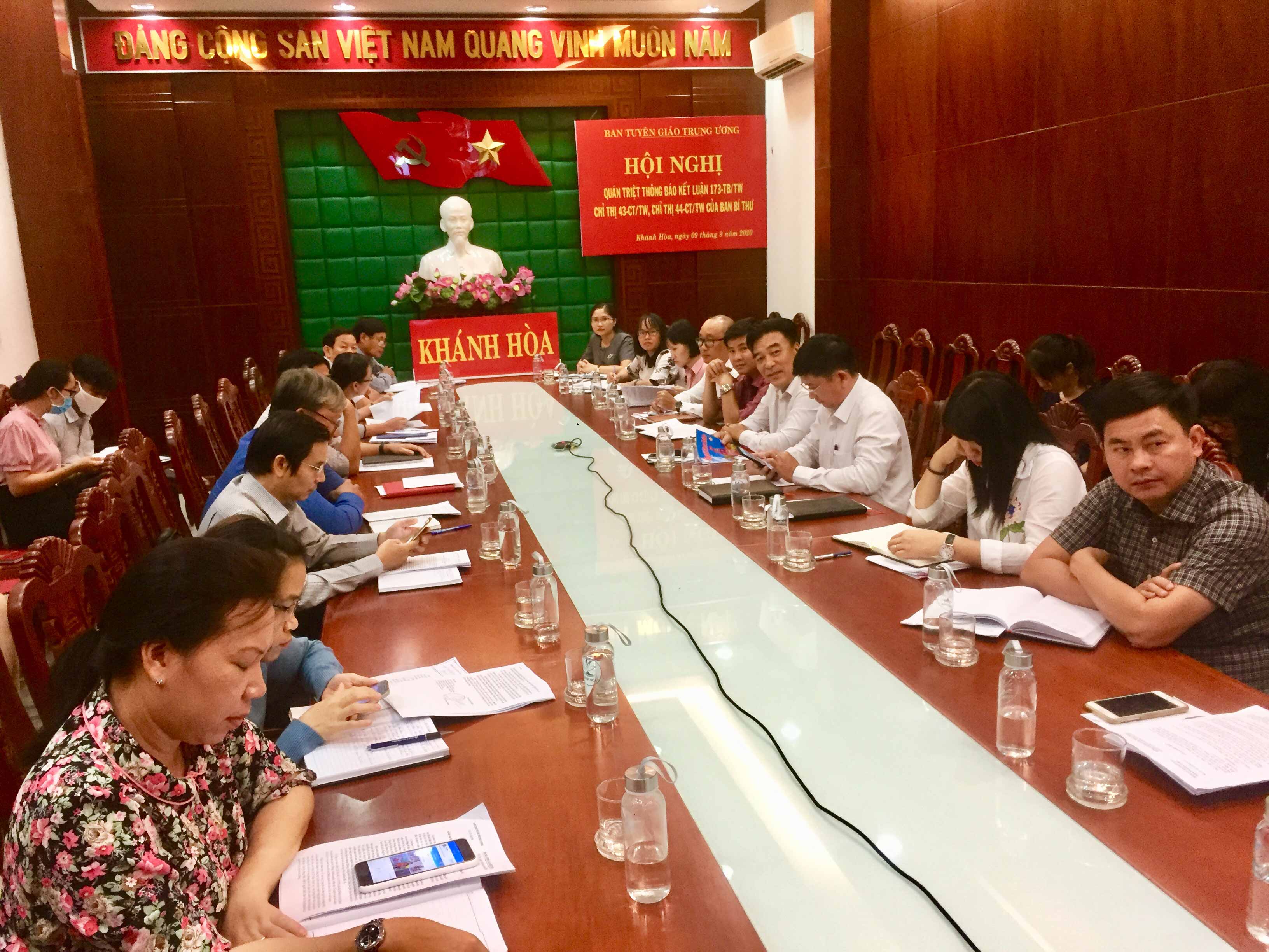 Hội nghị trực tuyến quán triệt Thông báo Kết luận số 173-TB/TW, Chỉ thị số 43-CT/TW, Chỉ thị số 44-CT/TW của Ban Bí thư