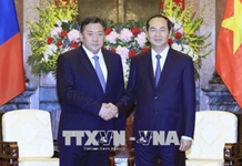 Lãnh đạo nước ta tiếp, đón, hội đàm với Chủ tịch Quốc hội Mông Cổ