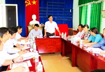 Lãnh đạo tỉnh Khánh Hòa làm việc tại các địa phương