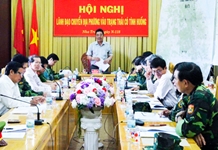 Chuẩn bị cho diễn tập khu vực phòng thủ tỉnh