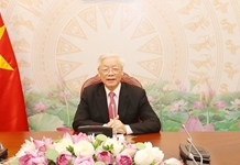 Tổng Bí thư, Chủ tịch nước Nguyễn Phú Trọng điện đàm với Tổng thống LB Nga V.Pu-tin