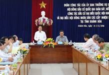 Kiểm tra công tác bầu cử tại Khánh Hòa