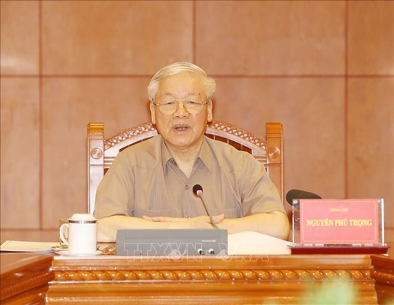 Tổng Bí thư, Chủ tịch nước Nguyễn Phú Trọng chủ trì họp Thường trực Ban Chỉ đạo Trung ương về phòng, chống tham nhũng