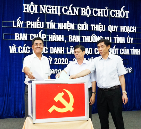 Giới thiệu quy hoạch Ban Chấp hành, Ban Thường vụ Tỉnh ủy và các chức danh lãnh đạo chủ chốt của tỉnh