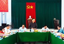 Ông Nguyễn Đắc Tài làm việc với xã Ninh Trung và Ninh Xuân