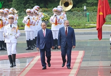 Thủ tướng Nguyễn Xuân Phúc chủ trì lễ đón Thủ tướng Armenia