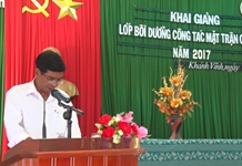 Trung tâm bồi dưỡng chính trị huyện Khánh Vĩnh: 80 đồng chí được dự lớp bồi dưỡng nghiệp vụ công tác Mặt trận cơ sở năm 2017