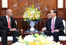 Chủ tịch nước Trần Đại Quang tiếp Đại sứ Cuba