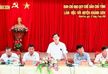 Giám sát tại Khánh Sơn và Sở Xây dựng
