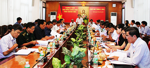 Phiên họp Thường trực HĐND tỉnh tháng 4