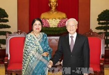 Tổng Bí thư Nguyễn Phú Trọng tiếp Chủ tịch Quốc hội Bangladesh