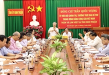 Đoàn công tác của Ban Bí thư làm việc tại Ninh Thuận