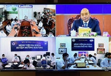 Thủ tướng Nguyễn Xuân Phúc dự khai trương Nền tảng tư vấn khám, chữa bệnh từ xa và ứng dụng phòng chống Covid-19