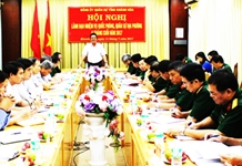Hội nghị lãnh đạo nhiệm vụ quốc phòng, quân sự địa phương 6 tháng cuối năm