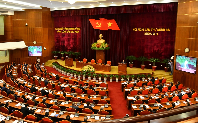 Bế mạc Hội nghị lần thứ 13 Ban Chấp hành Trung ương Đảng khóa XII