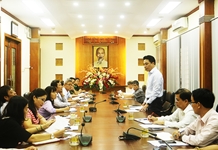 Thường trực Tỉnh ủy: Giao ban với các cơ quan tham mưu của Tỉnh ủy