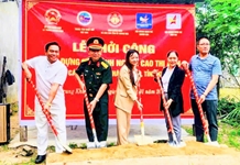 Khởi công xây dựng nhà tình nghĩa cho hộ đồng bào dân tộc thiểu số tại xã Trung Khánh Vĩnh