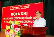Tổng kết công tác tuyển chọn, gọi công dân nhập ngũ năm 2024