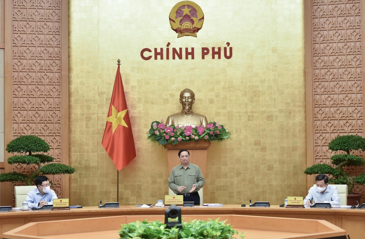           Thủ tướng Phạm Minh Chính chủ trì phiên họp Chính phủ thường kỳ tháng 10/2021      