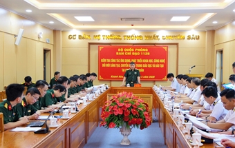 Thượng tướng Nguyễn Văn Hiền, Thứ trưởng Bộ Quốc phòng kiểm tra chuyển đổi số tại Học viện Hải quân