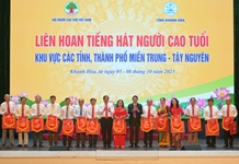 Liên hoan tiếng hát người cao tuổi khu vực các tỉnh, thành phố miền Trung - Tây Nguyên năm 2023