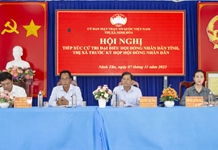 Ông Nguyễn Tấn Tuân tiếp xúc cử tri tại thị xã Ninh Hòa