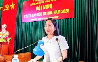 Khối Thi đua các đơn vị Quân đội (Khối 3): Tổ chức Hội nghị ký kết giao ước thi đua năm 2026