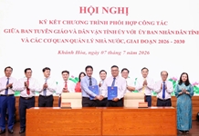 Ban Tuyên giáo và Dân vận Tỉnh ủy ký kết chương trình phối hợp công tác với UBND tỉnh và 9 sở quản lý chuyên ngành
