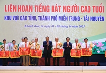 Tổng kết, trao giải Liên hoan tiếng hát người cao tuổi khu vực miền Trung - Tây Nguyên