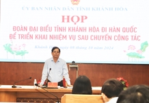 Triển khai nhiệm vụ sau chuyến công tác Hàn Quốc