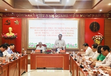 Đoàn khảo sát thực tế nhóm tổng kết 6 của Ban Chỉ đạo Trung ương làm việc với Tỉnh ủy Khánh Hòa