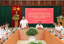 Phó Bí thư Tỉnh ủy Nguyễn Đức Thanh làm việc với Ban Chấp hành Đảng bộ phường Cam Ranh