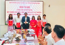 Ban Tuyên giáo và Dân vận Tỉnh ủy tổ chức Hội nghị công bố quyết định về công tác cán bộ