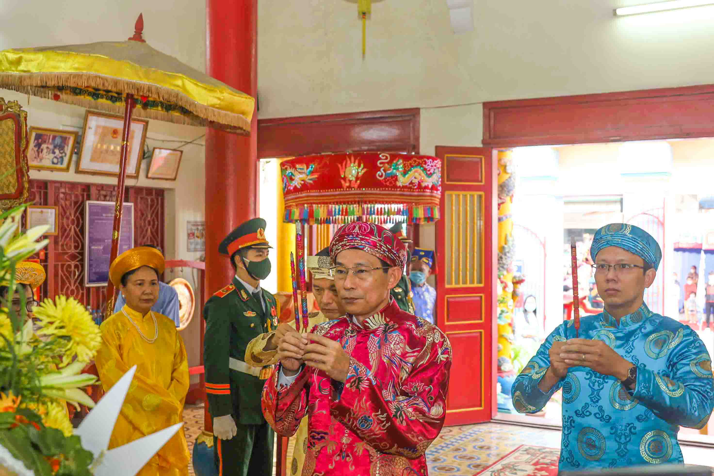Lễ dâng hương tưởng nhớ các Vua Hùng