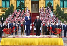 Lễ đón chính thức Tổng thống Hoa Kỳ Joe Biden thăm cấp Nhà nước tới Việt Nam